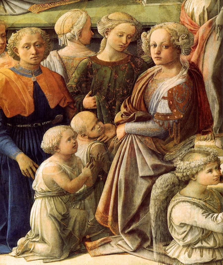 Coronazione della Vergine - Galleria degli Uffizi, Firenze, dettaglio 3